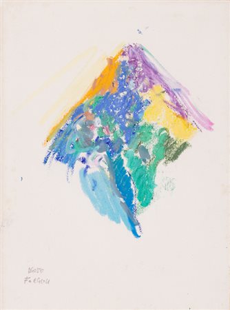 ATTILIO FORGIOLI (1933)AgostoPastelli ad olio su cartoncinocm 37,5x27,5Firma...