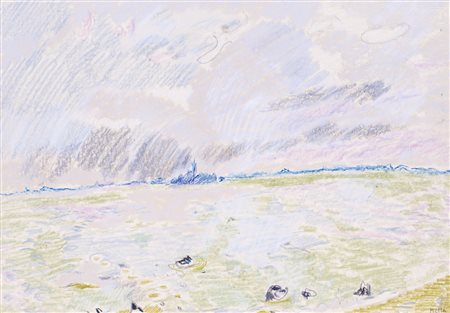 GINA MAFFEI (1946)Senza TitoloPastelli su cartacm 65,5x46Firma al fronte