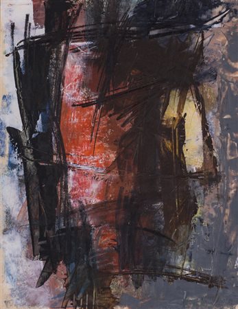 MARIO BIONDA (1913-1985)Senza Titolo, 1956Tecnica mista su cartacm...