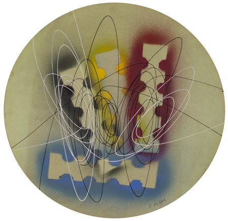 ROBERTO GAETANO CRIPPA (1921-1972)Spirali, 1970Acrilici su carta applicata su...