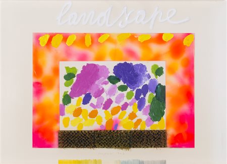 CONCETTO POZZATI (1935-2017)Landscape, 1973Tecnica mista e applicazioni su...