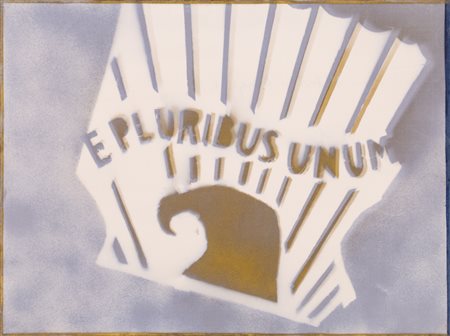 FRANCO ANGELI (1935-1988)E Pluribus Unum (N.1), primi anni '70Tecnica mista...
