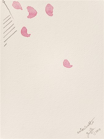 GIORGIO GRIFFA (1936)Autoritratto, 2007Matita e acquerello su cartoncino...