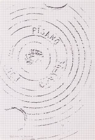 PAOLO MASI (1933)Frottage, 1974Tecnica mista su cartacm 29,5x19,5Firma,...