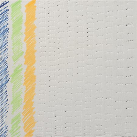 PAOLO MASI (1933)Senza Titolo, 1977Pennarelli e pastelli su cartone incisocm...