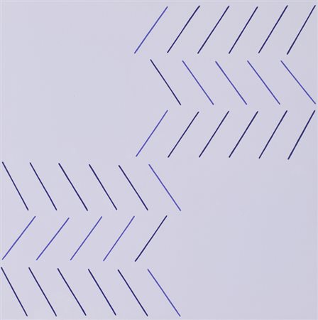 MARIO NIGRO (1917-1992)31.A4., 1977Tempera su masonitecm 60x60Titolo e firma...