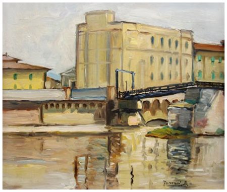 BENVENUTO FARNESI Pisa ( seconda metà 800) – ? La passerella del Ponte della...