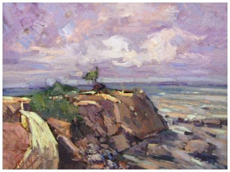 ALDO FASTAME Livorno Antignano (Livorno) Olio su tavola 30 x 40. Firma in b....