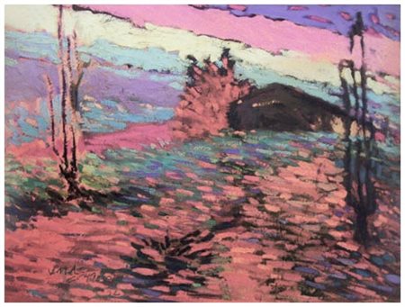 VOLTOLINO FONTANI Livorno 1920 – Livorno 1976 Senza titolo 1952 Olio su...