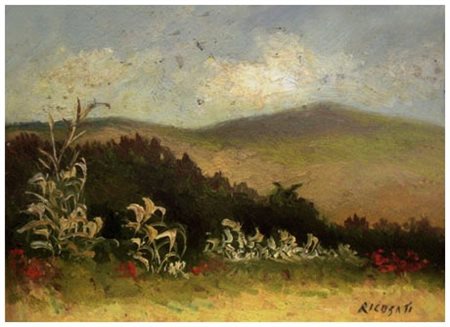 SIRIO RICUSATI Livorno 1916 – Ardenza 1992 Paesaggio – Primavera, Ardenza...