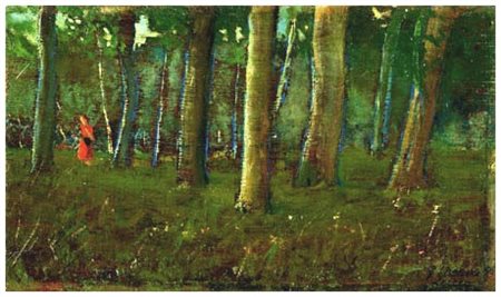 PIERO VACCARI Livorno 1926 – Livorno 1997 Lucca 1955 Olio su tavola 13,3 x...