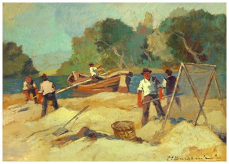 CARLO DOMENICI Livorno 1898 – Valdana di Portoferraio 1981 Senza titolo Olio...