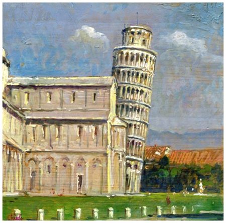 LUIGI GIOLI San Frediano a Settimo 1854 – Firenze 1947 Piazza dei Miracoli a...