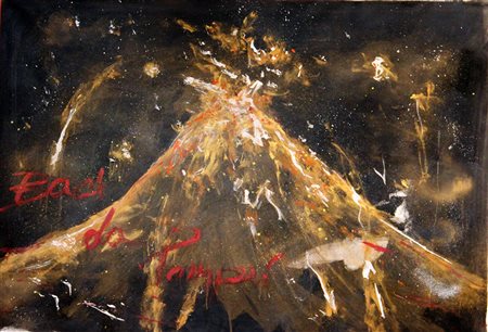 FLAVIA MANTOVAN Baci da Pompei Tecnica mista su tela cm. 91x133, firma sul...