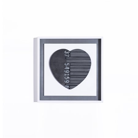 FABIO MASOTTI Code Legno Metallizzato zinco patinato e lucidato cm. 32X32 con...