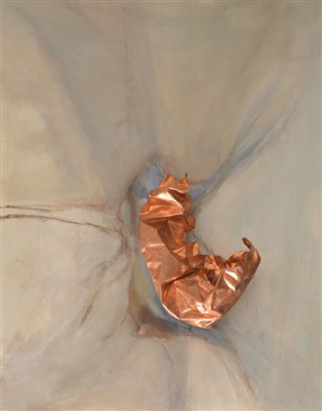 PRISCILLA MINUTELLO Riflessi Tecnica mista, scultura in rame, cm. 117x90.