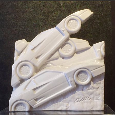 ARMAN F 40 ( Ferrari ) ceramica cm. 21x18,5x8,5, Tiratura: 117/150.