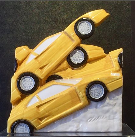 ARMAN F 40 ( Ferrari ) ceramica cm. 21x18,5x8,5, Tiratura: 91/150.