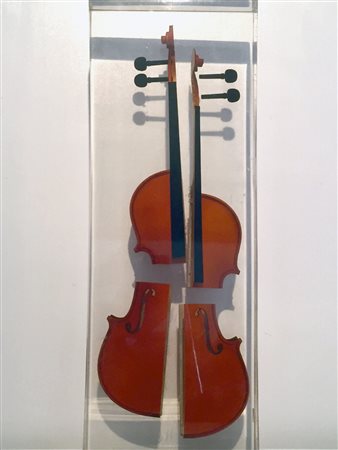 ARMAN Violini resina cm. 272x26x10, Tiratura: 7/8.