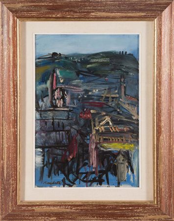 Pompilio Mandelli (Reggio Emilia 1912 – Bologna 2006), “Paesaggio”, 1947....