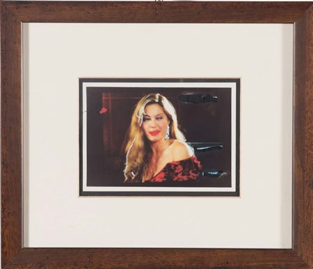 Mario Schifano (Homs 1934 - Roma 1998), “Moana”. Foto ritoccata a smalto, al...