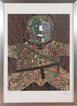 Enrico Baj (Milano 1924 – Vergiate 2003), “General”, Anni '70. Tecnica mista...