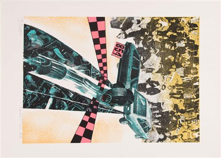 Gianni Bertini (Pisa 1922 – Caen 2010), “Senza Titolo”, 1976. Serigrafia su...