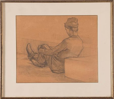 Augusto Majani detto Nasica (Bologna 1867 – Udine 1959), “Il disoccupato”,...