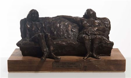 Cleto Tomba (Castel San Pietro 1898 – Bologna 1987), “Sul sofà”, 1969....
