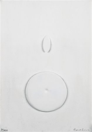 AGOSTINO BONALUMI (1935 - 2013) Senza titolo Collage su cartoncino, es....