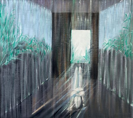 CESARE PEVERELLI (1922 - 2000) Les paradisiers 1963 Acrilico su tela 89 x 116...