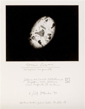 MARIO CRESCI (1942) Variazioni impreviste 1995 Stampa fotografica in bianco e...