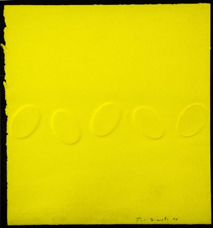 Turi Simeti (Alcamo (Tp) 1929) 5 ovali gialli, 2006 Acrilici su cartoncino...
