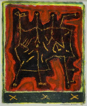 Arturo Carmassi (Lucca 1925 Empoli, Fi 2015) Senza titolo, Tecnica mista e...