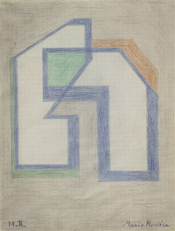 Mario Radice (Como 1898 Como 1987) Senza titolo, Pastello su carta, cm....