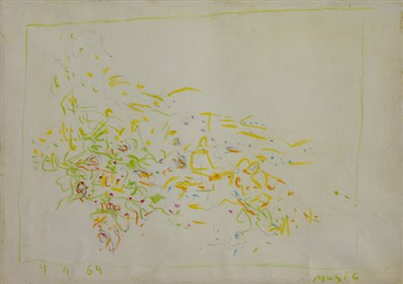 Zoran Antonio Music (Gorizia 1909 Venezia 2005) Senza titolo, 1964 Matita e...