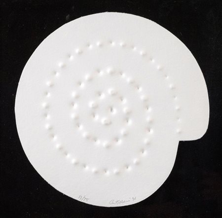 Enrico Castellani (Castelmassa (Ro) 1930 2017) Senza titolo, 1996 Impressione...