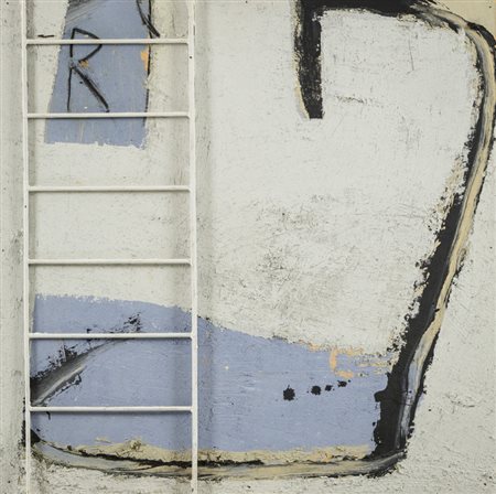 Tommaso Cascella (Roma 1951) Dalla terra alla luna, 1989 Affresco e pigmenti...