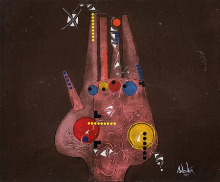 Salvador Aulestia (Barcellona 1919 1994) Senza titolo, 1974 Olio su tela, cm....