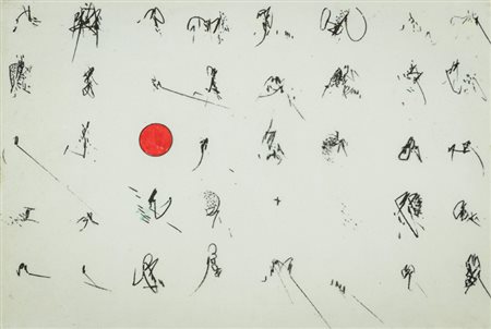 Emilio Scanavino (Genova 1922 Milano 1986) Alfabeto, Acrilico su acetato, cm....