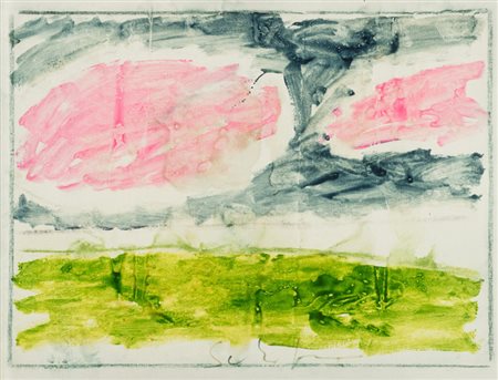 Mario Schifano (Homs 1934 Roma 1998) Senza titolo, prima metà anni '70 Smalto...