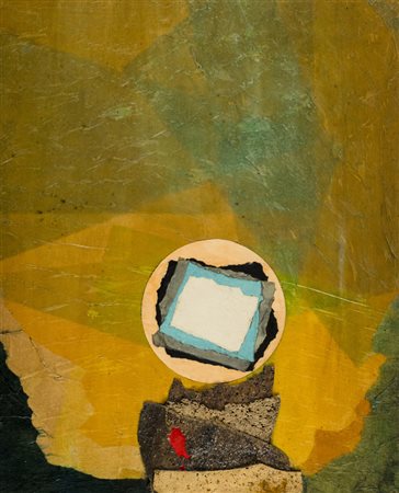Roberto Crippa (Monza (Mi) 1921 Bresso (Mi) 1972) Sun , 1970 Collage e...