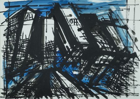 Vinicio Berti (Firenze 1921 1991) 1 H-9 H, 1978 Tempera su cartone, cm....