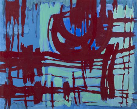 Antonio Corpora (Tunisi 1909 2004) Il mare Cinese, 1972 Olio e smalto su...