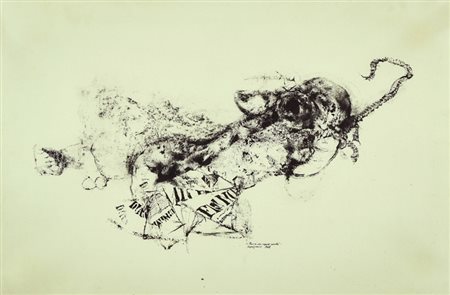 Renzo Vespignani (Roma 1924 Roma 2001) Prima che sapesse perché 1962 Tecnica...