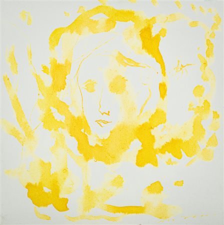 Ernesto Treccani (Milano 1920 2009) Volto Tecnica mista su tela, cm. 30x30....