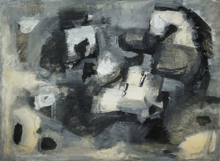 Enzo Brunori (Perugia 1924 Roma 1993) Luci di notte 1960 Tempera su...