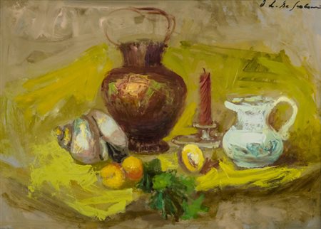 Osman Lorenzo De Scolari (Palermo 1908 Firenze 1998) Natura morta Olio su...