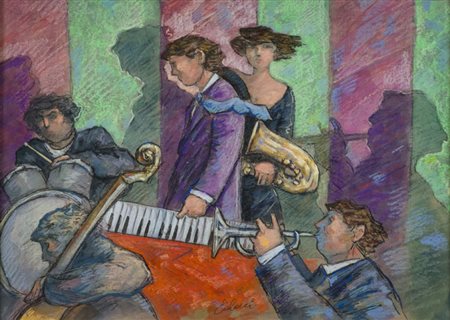 Giampaolo Talani (San Vincenzo 1955 Pisa 2017) Musicisti Jazz 2017 Tecnica...