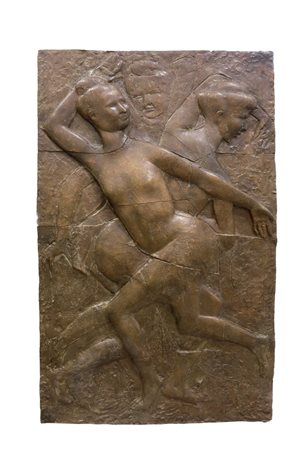 GRECO EMILIO Catania 1913 - 1995 "Figure femminili" 132x82 bassorilievo in...